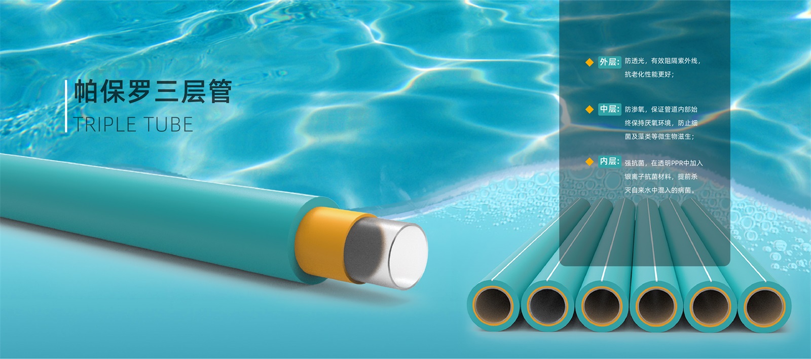帕保罗三层抗菌管